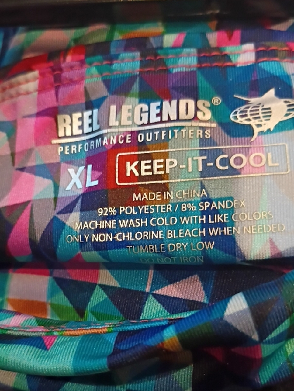 FINAL PRICE Reel Legends Keep-It-Cool Performance Skorts - Geometric Design
